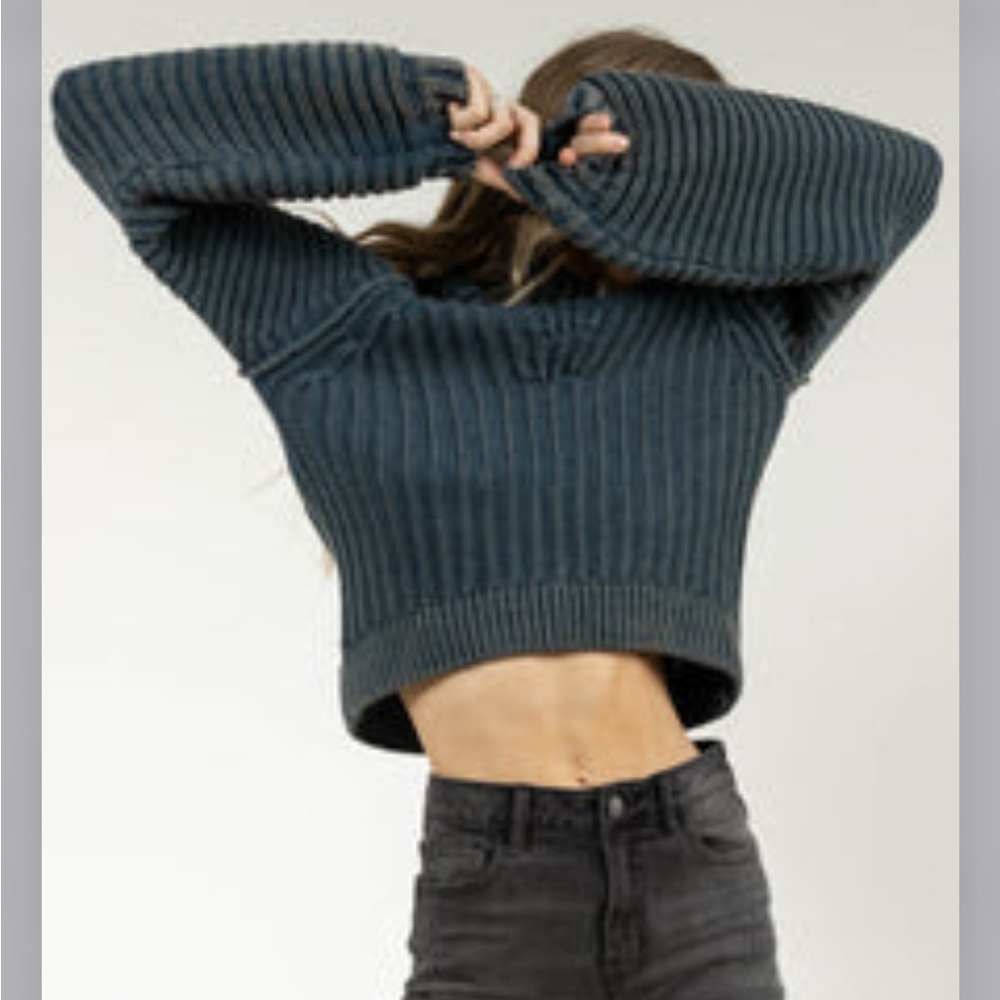 Bohme Olypme dark green Cable Knit sweater